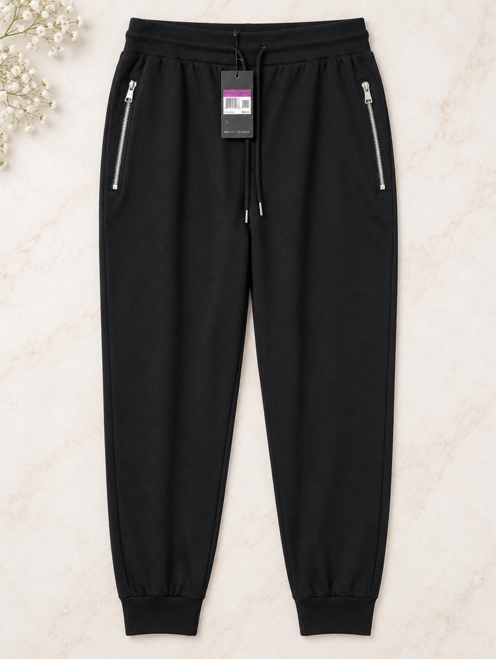 Galaxy by Harvic Black Jogger Sweatpants 5XL Zipper Pocket